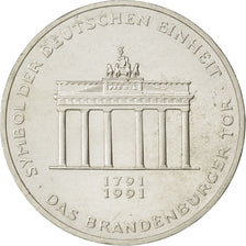 GERMANY - FEDERAL REPUBLIC, 10 Mark, 1991, Berlin, KM #177, MS(65-70), Silver,..