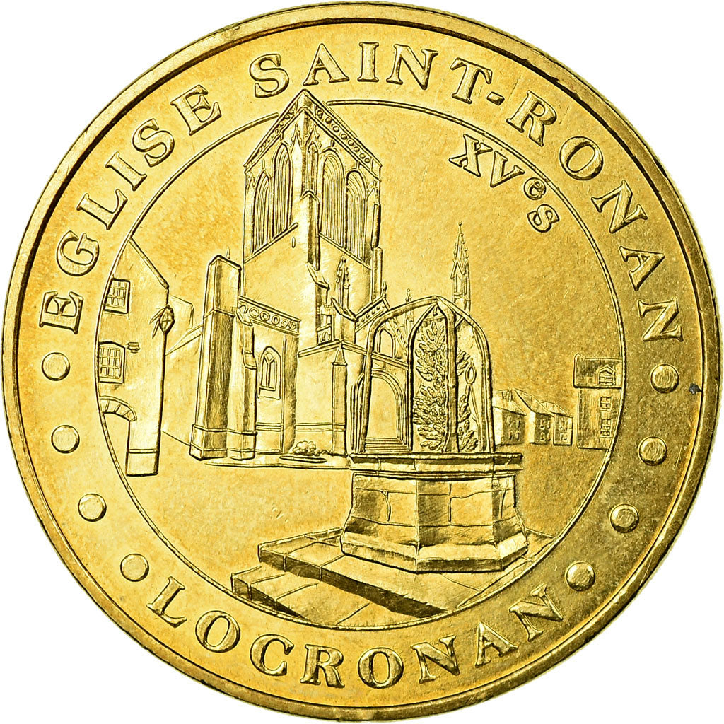 Francia, Token, Jetón turístico, Locronan - Eglise Saint Ronan, Arts &