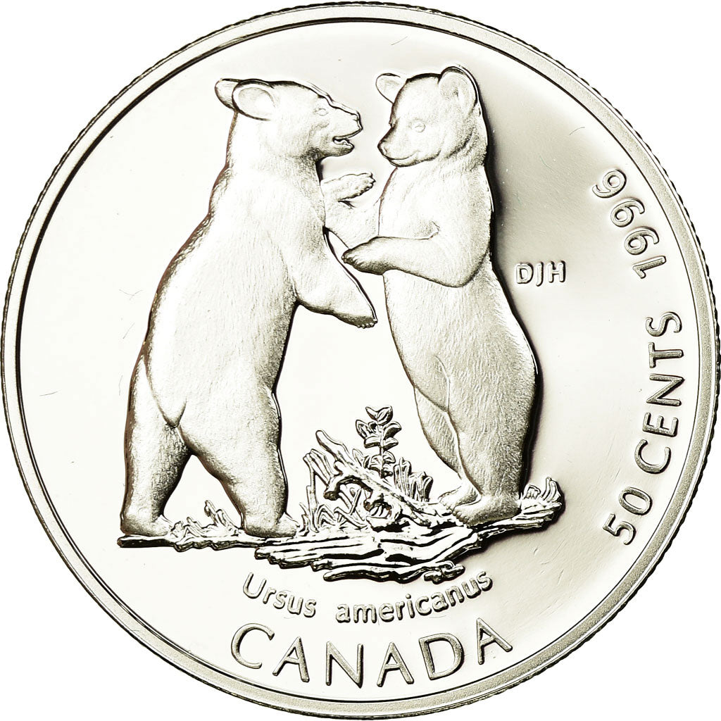 Coin, Canada, Elizabeth II, 50 Cents, 1996, Royal Canadian Mint, Ottawa, Proof