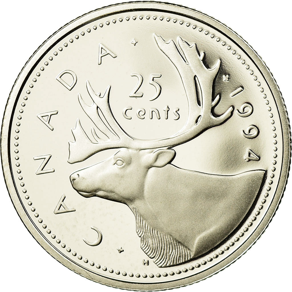 Moneda, Canadá, Elizabeth II, 25 Cents, 1994, Royal Canadian Mint, Ottawa