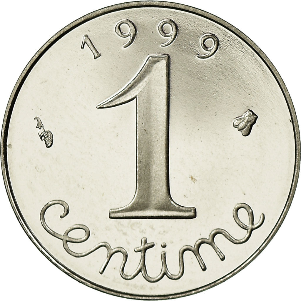 Moneta, Francia, Épi, Centime, 1999, Paris, BE, FDC, Acciaio inossidabile