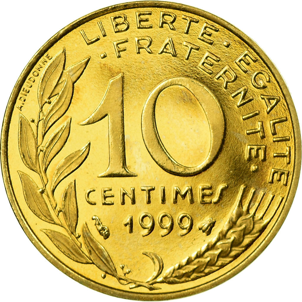 Coin, France, Marianne, 10 Centimes, 1999, Paris, BE, MS(65-70)