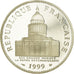 Moeda, França, Panthéon, 100 Francs, 1999, Paris, BE, MS(65-70), Prata
