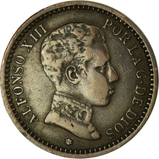 Coin, Spain, Alfonso XIII, 2 Centimos, 1904, Madrid, VF(30-35), Copper, KM:722