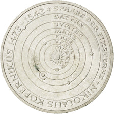 GERMANY - FEDERAL REPUBLIC, 5 Mark, 1973, Hamburg, KM #136, AU(55-58), Silver,..