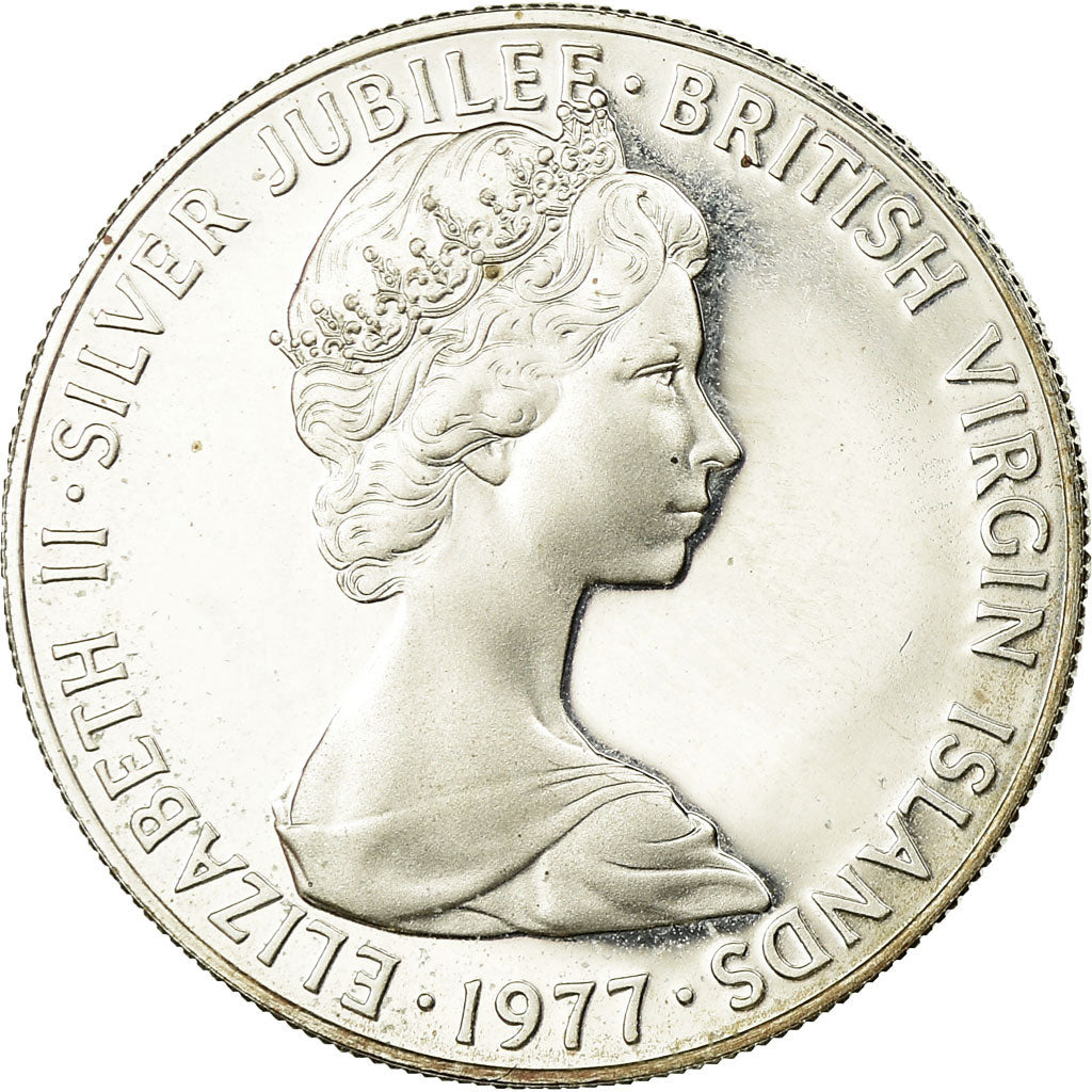 Coin, BRITISH VIRGIN ISLANDS, Elizabeth II, 10 Cents, 1977, Franklin Mint