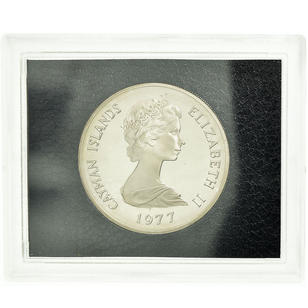 Coin, Cayman Islands, Elizabeth II, 25 Dollars, 1977, British Royal Mint, Proof