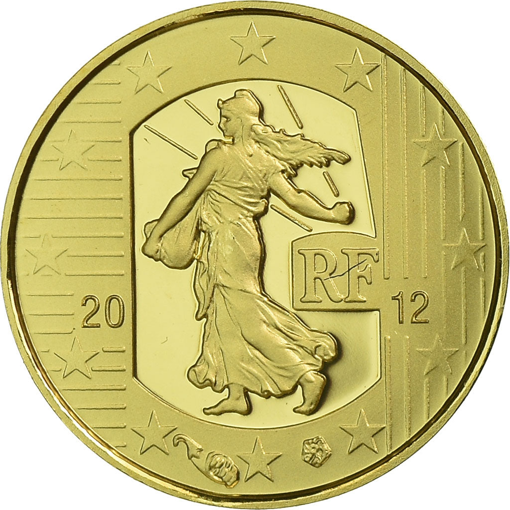 France, 5 Euro, 2012, BE, MS(65-70), Gold, Gadoury:EU525, KM:1890