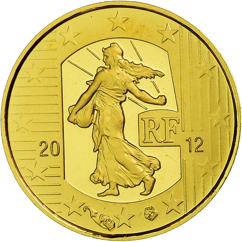 France, 5 Euro, 2012, BE, MS(65-70), Gold, Gadoury:EU525, KM:1890