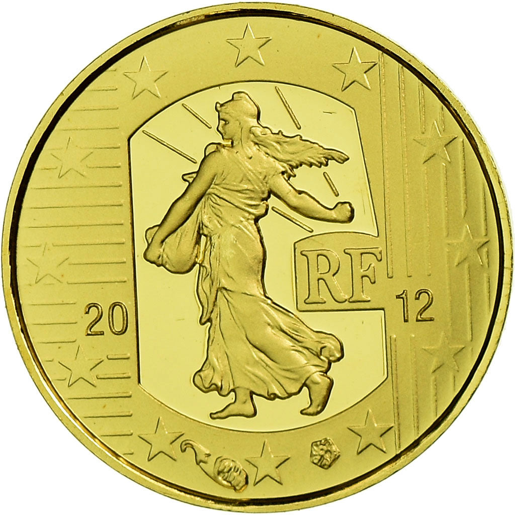 France, 5 Euro, 2012, BE, MS(65-70), Gold, Gadoury:EU525, KM:1890