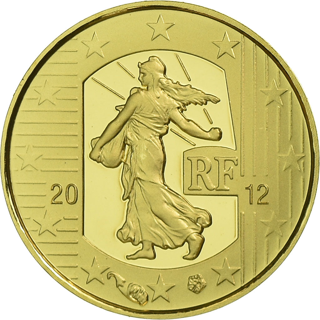 France, 5 Euro, 2012, BE, FDC, Or, Gadoury:EU525, KM:1890