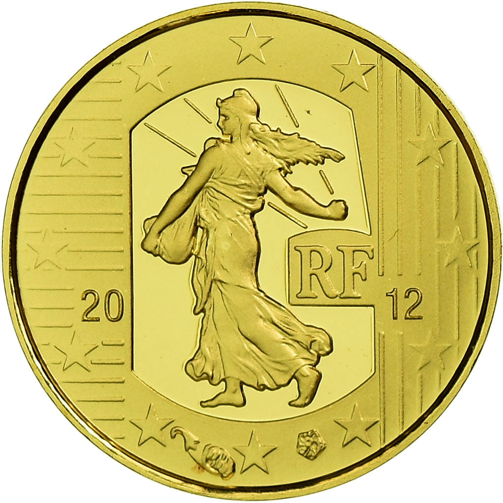 Francia, 5 Euro, 2012, BE, FDC, Oro, Gadoury:EU525, KM:1890
