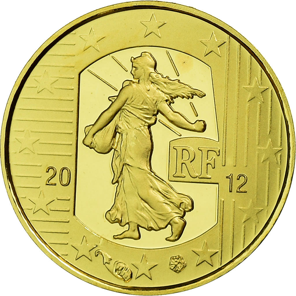 France, 5 Euro, 2012, BE, MS(65-70), Gold, Gadoury:EU525, KM:1890