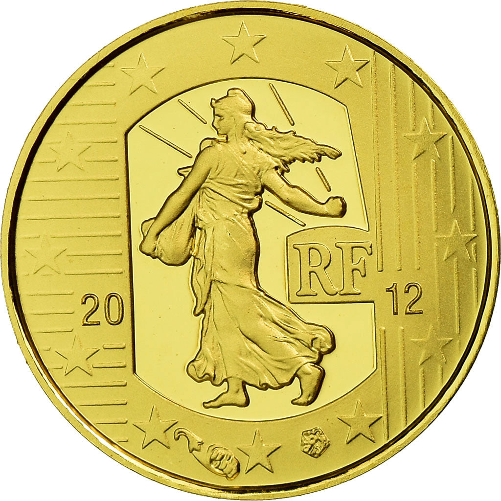 France, 5 Euro, 2012, BE, MS(65-70), Gold, Gadoury:EU525, KM:1890