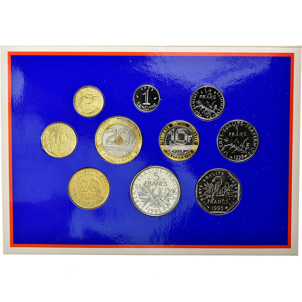 Coin, France, Set, 1995, Paris, MS(65-70), Gadoury:page 263