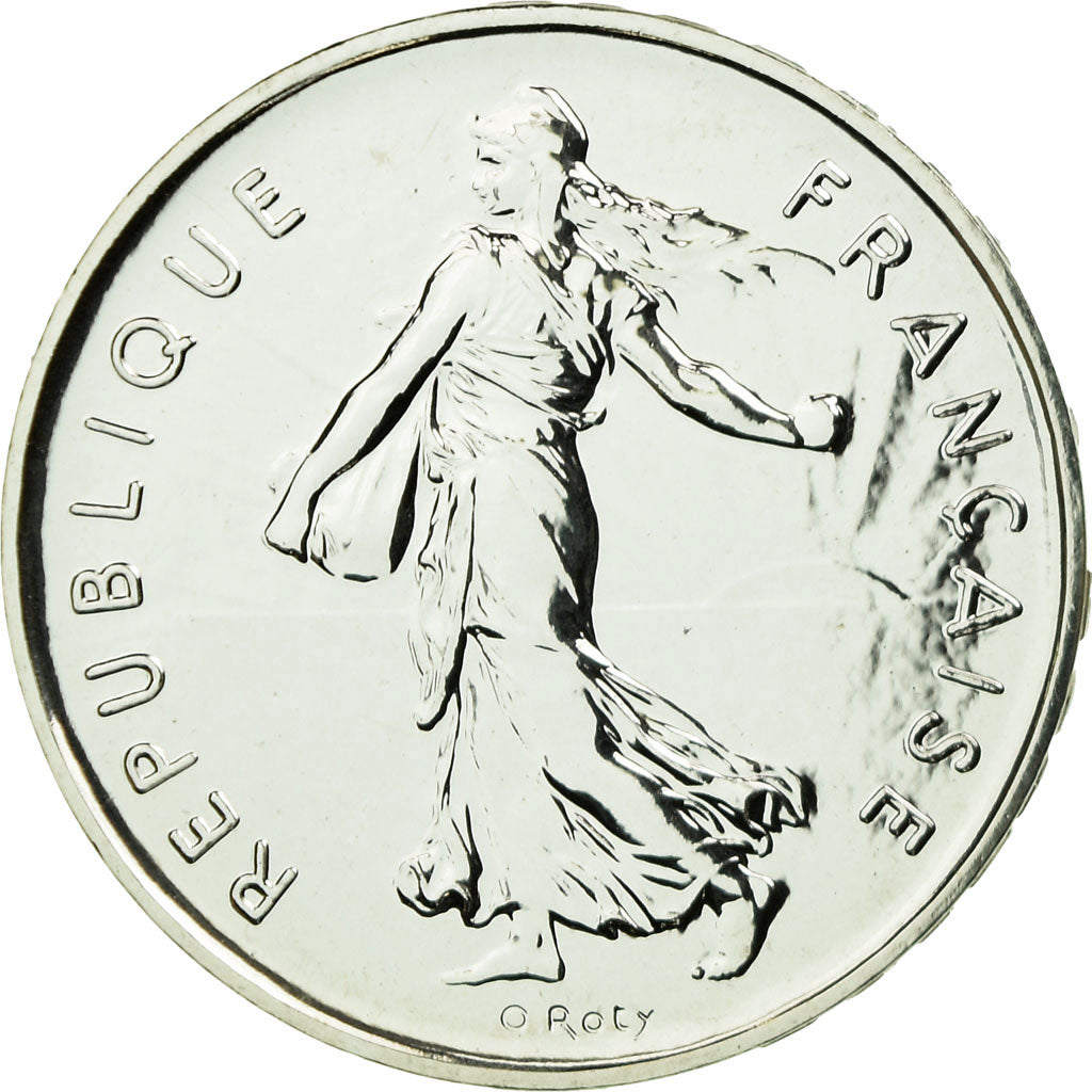 Coin, France, 5 Francs, 2001, Paris, BU, MS(65-70), Silver, KM:1309, Gadoury:771