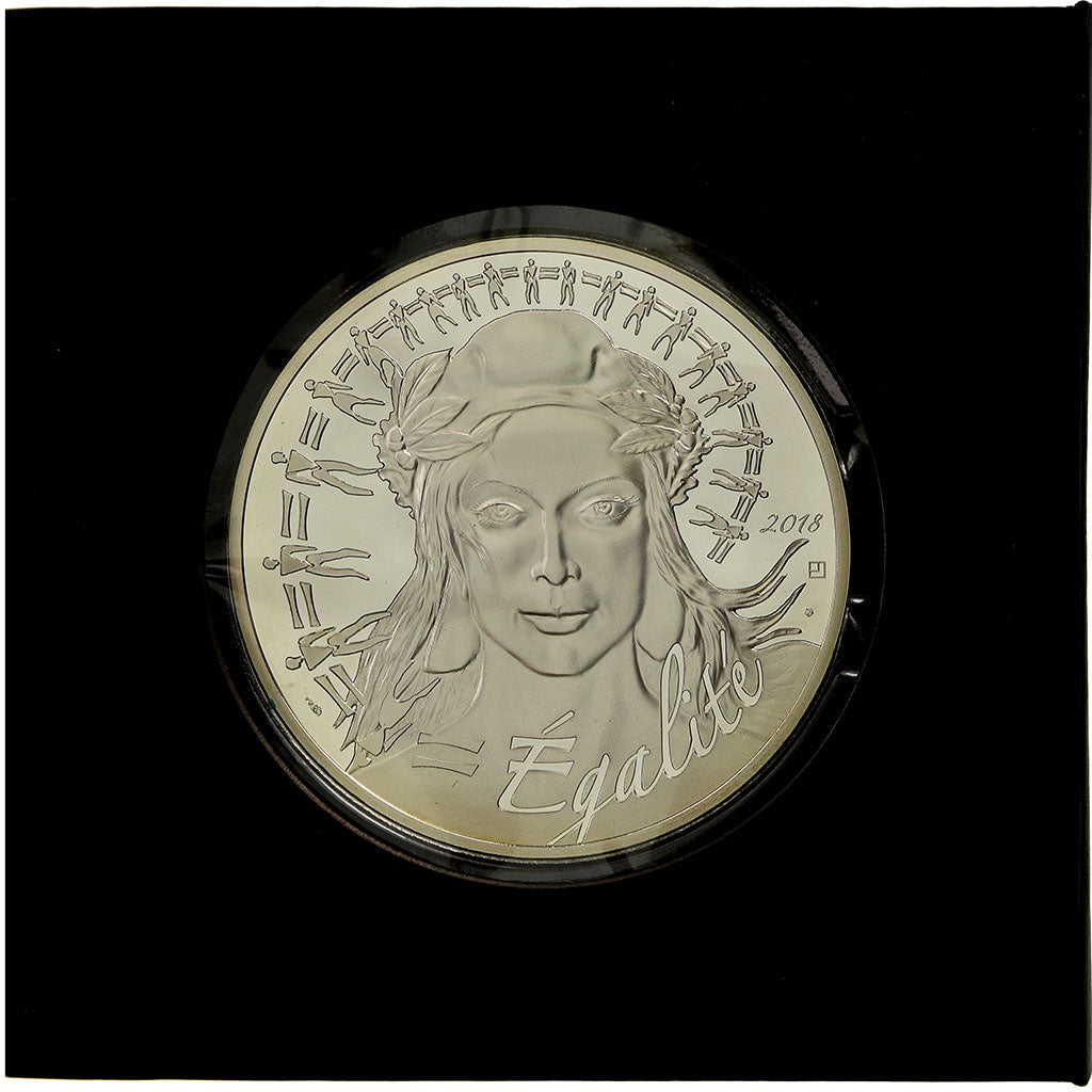 France, 100 Euro, Marianne, 2018, MS(65-70), Silver