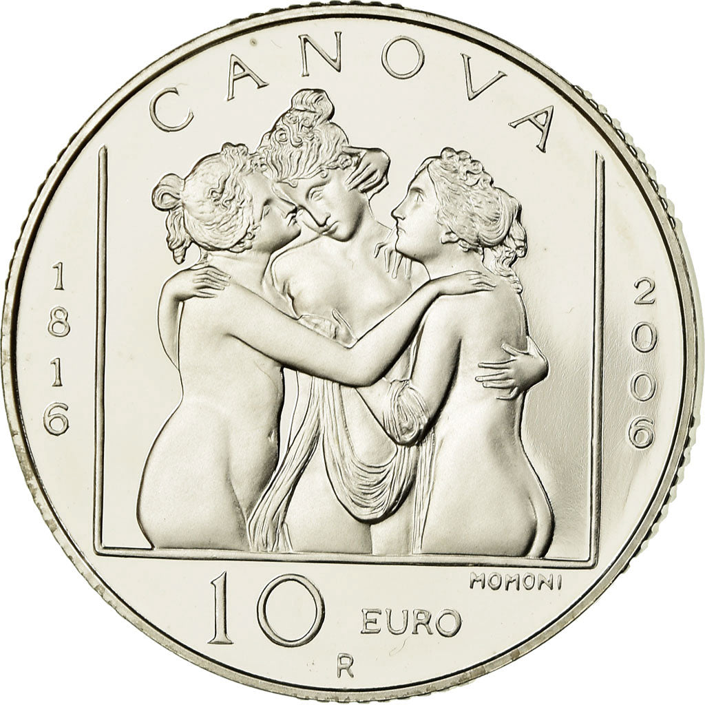 San Marino, 10 Euro, Antonio Canova, 2006, Proof, MS(65-70), Silver, KM:477