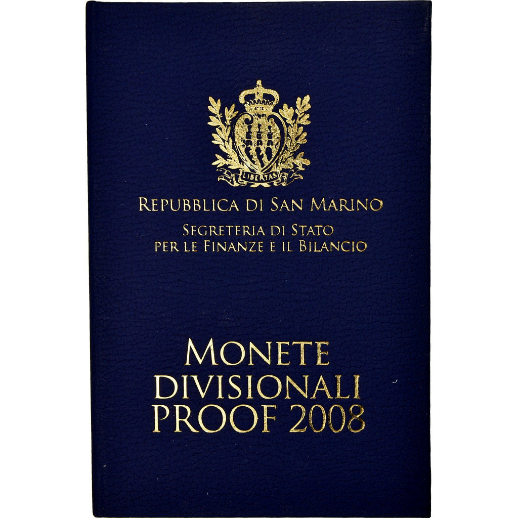 San Marino, 1 Cent to 2 Euro, 2008, Proof, MS(65-70), (No Composition)