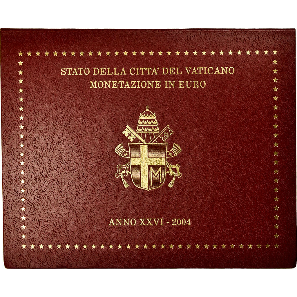 Watykan, 1 Cent to 2 Euro, Jean-Paul II, 2004, Rome, MS(65-70), ND