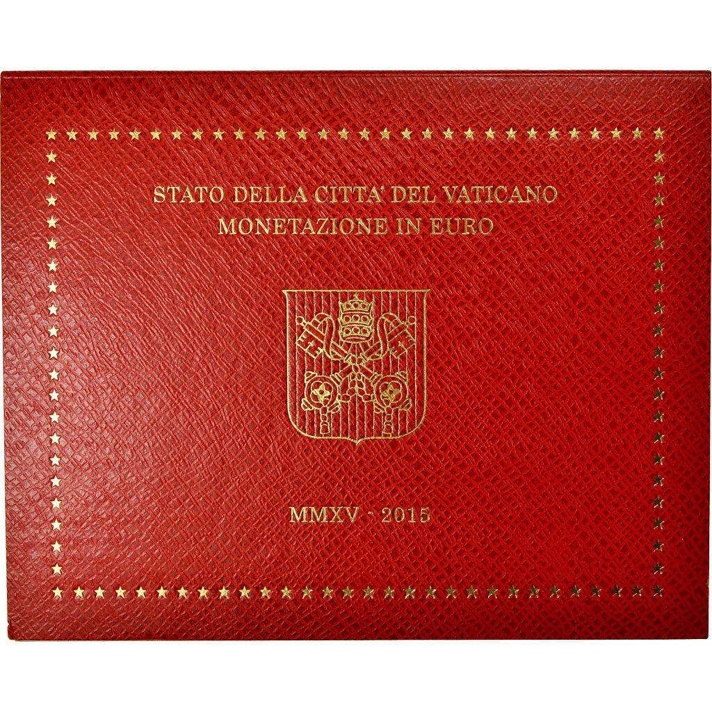 Vatican, 1 Cent to 2 Euro, Le Pape François, 2015, MS(65-70)