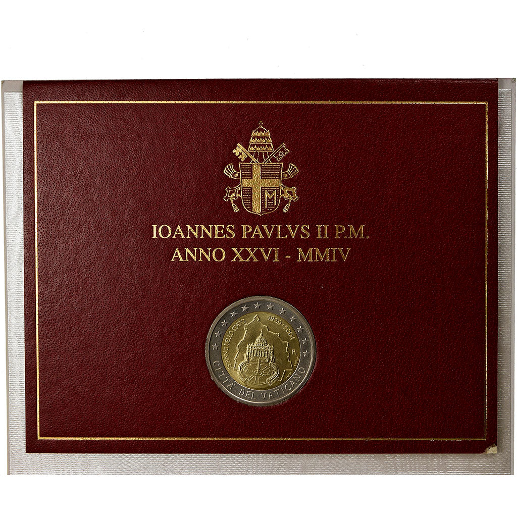 Vatican, 2 Euro, 2004, 75 ème anniversaire de la Fondation de l'Etat du