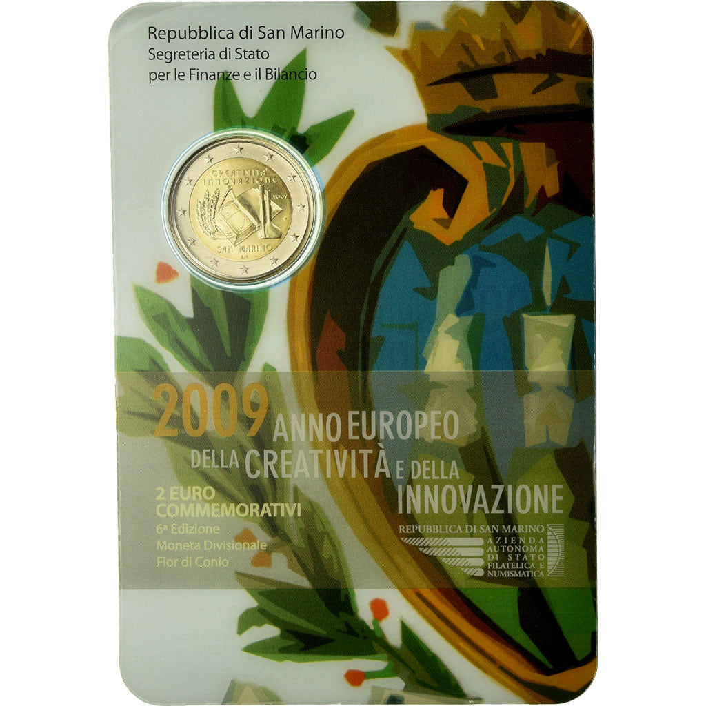San Marino, 2 Euro, Année  de la création et de l'innovation, 2009, MS(65-70)