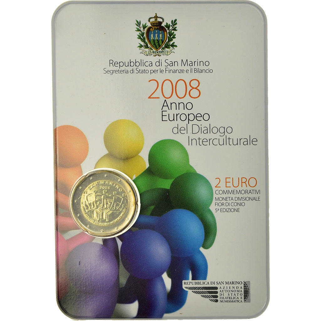 San Marino, 2 Euro, Année européenne du dialogue interculturel, 2008