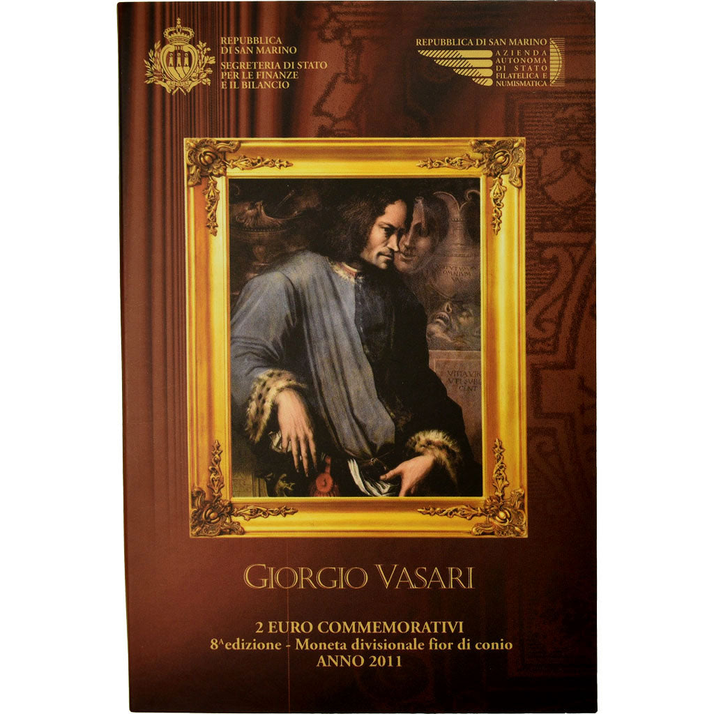 San Marino, 2 Euro, Giorgio Vasari, 2011, MS(65-70)