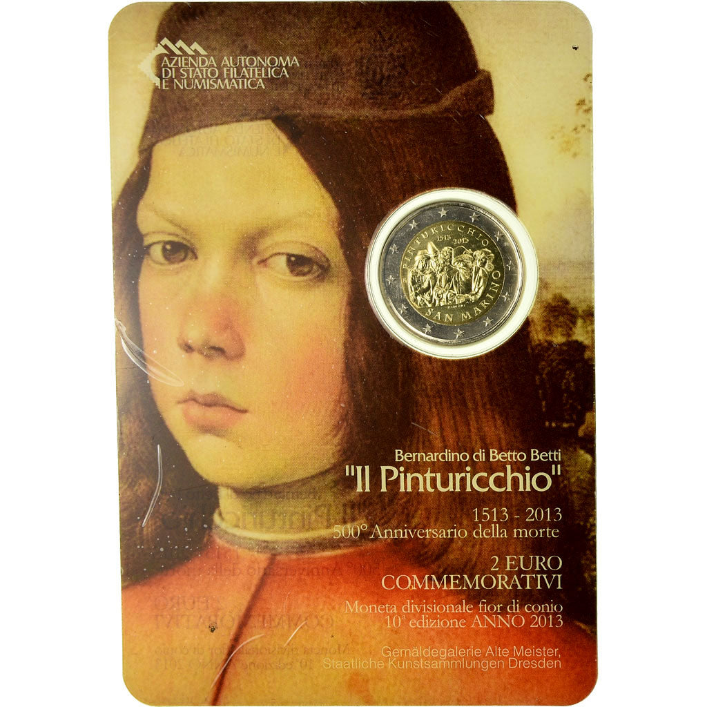 San Marino, 2 Euro, Il Pinturicchio, 2013, MS(65-70)