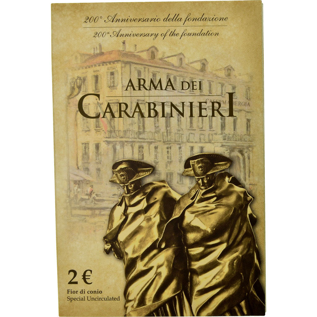 Italy, 2 Euro, Armée des Carabiniers, 2014, BU, MS(65-70)