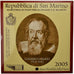 San Marino, 2 Euro, Galileo Galilei, 2005, FDC, Bi-Metallic, KM:469
