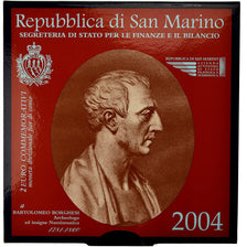 San Marino, 2 Euro, Bartolomeo Borghesi, 2004, MS(65-70), Bi-Metallic