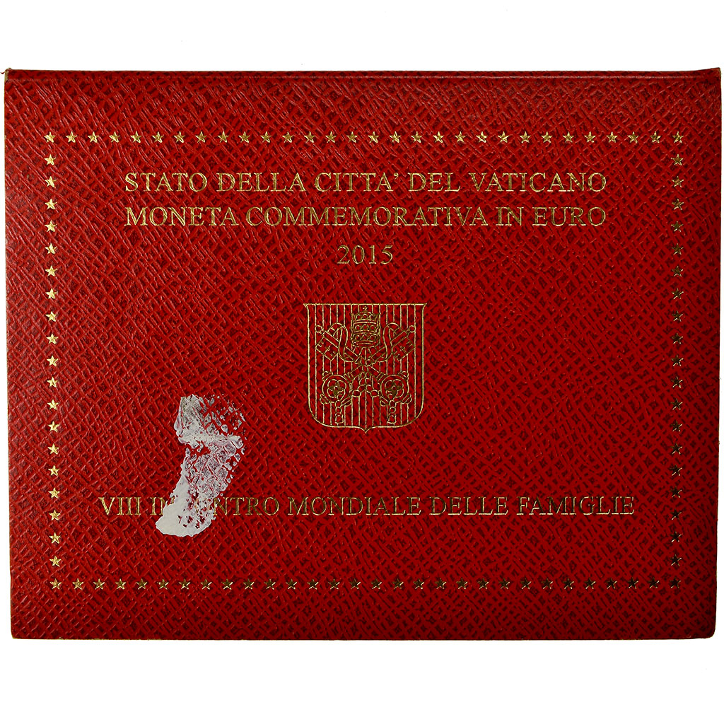 Vatican, 2 Euro, 8ème rencontre mondiale de la Famille, 2015, FDC, Bi-Metallic