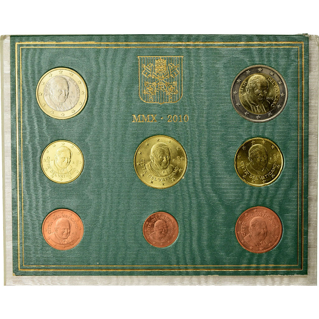 Vaticaan, 1 Cent to 2 Euro, 2010, BU, FDC, n.v.t.