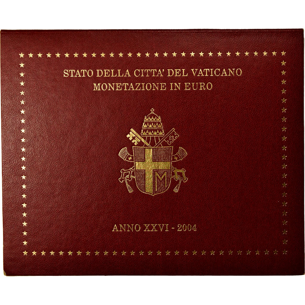 Vatican, 1 Cent to 2 Euro, Jean-Paul II, 2004, MS(65-70)