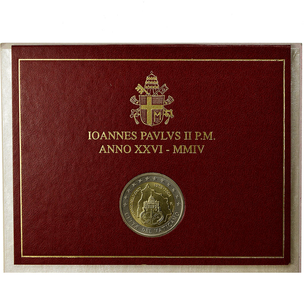 Vatican, 2 Euro, 2004, 75 ème anniversaire de la Fondation de l'Etat du