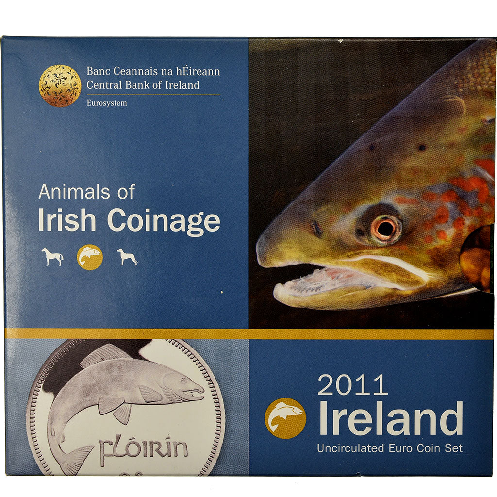IRELAND REPUBLIC, 1 Cent to 2 Euro, 2011, BU, MS(65-70)