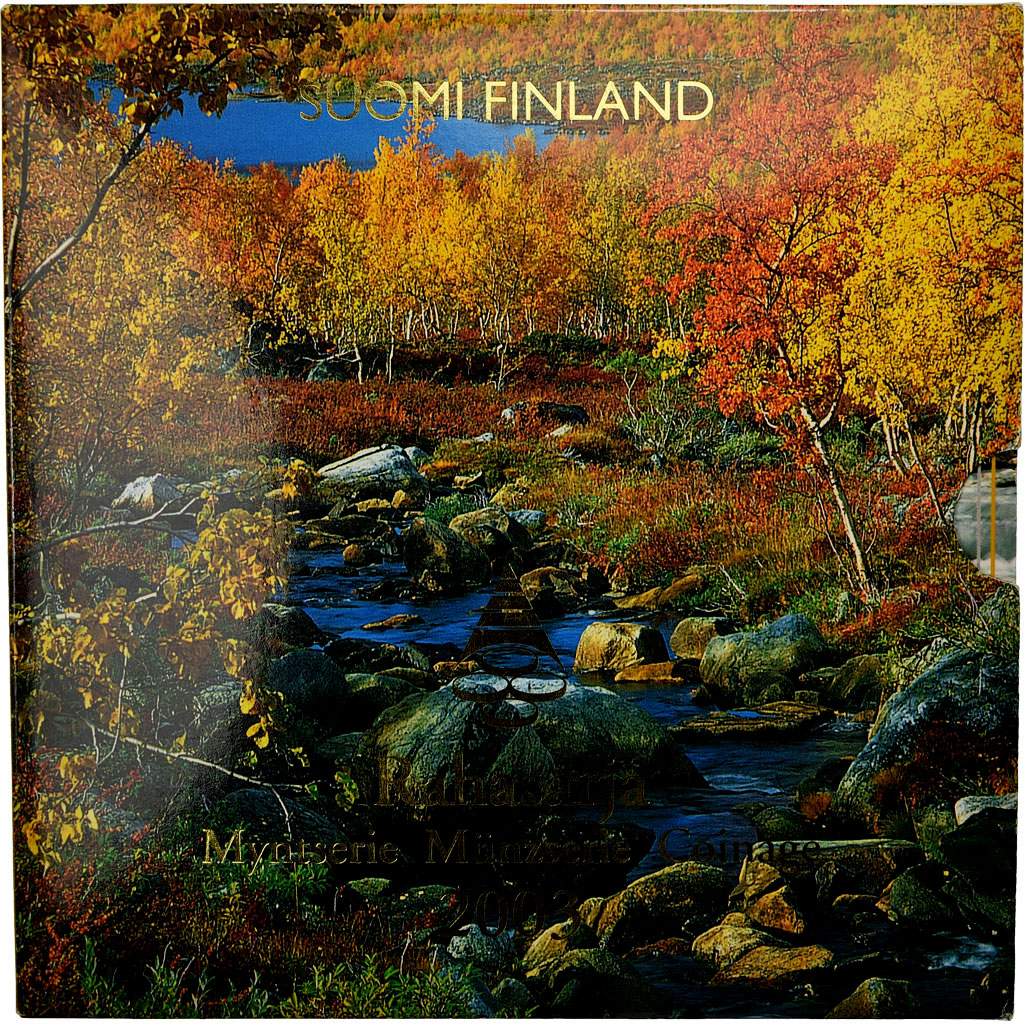 Finlandia, 1 Cent to 2 Euro, 2003, Vantaa, BU, MS(65-70), ND