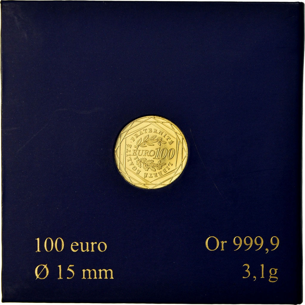 Francia, 100 Euro, Semeuse, 2010, FDC, Oro, Gadoury:EU401, KM:1536