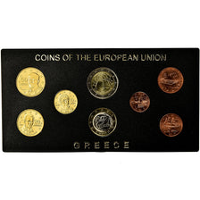 Grécia, 1 Cent to 2 Euro, Mixed Dates, MS(65-70), N/D