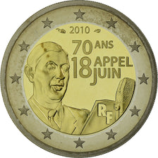 France, 2 Euro, 2010, BE, MS(65-70), Bi-Metallic, KM:1676