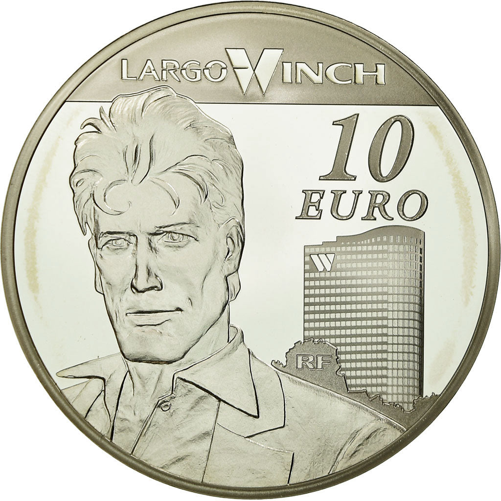France, 10 Euro, Largo Winch, 2012, BE, MS(65-70), Silver, Gadoury:EU583