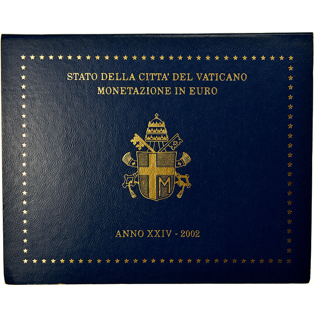 Vatican, 1 Cent to 2 Euro, Jean-Paul II, 2002, MS(65-70)