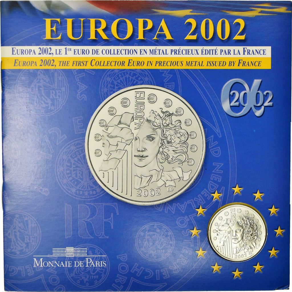France, 1/4 Euro, Europa, 2002, MS(65-70)