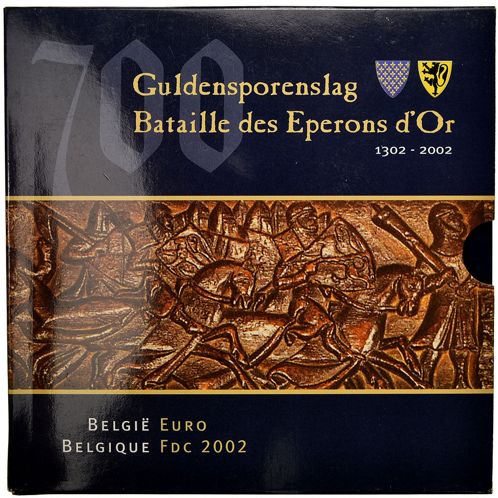 Belgia, Set, Bataille des éperons d'or, 2002, MS(65-70), ND