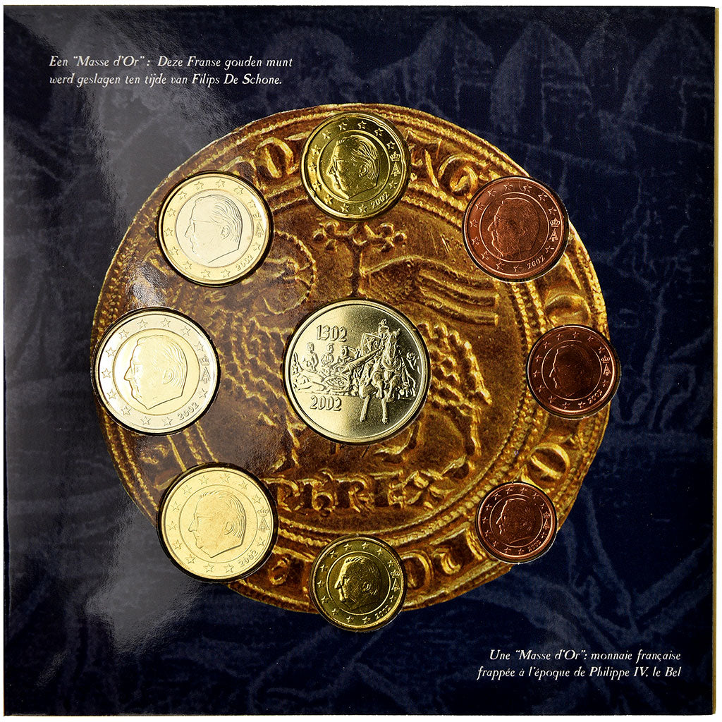 Belgia, Set, Bataille des éperons d'or, 2002, MS(65-70), ND