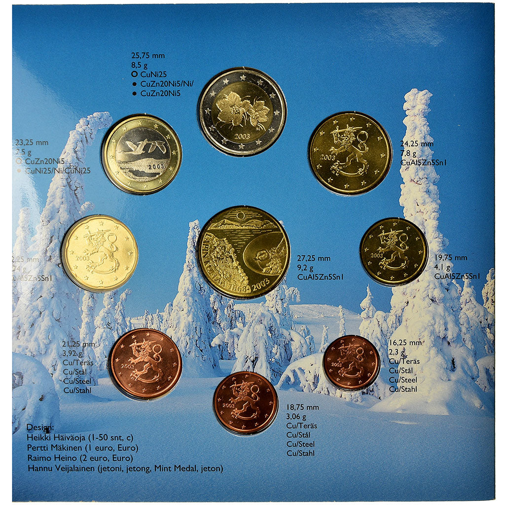 Finlandia, Set, 2003, FDC, N.C.