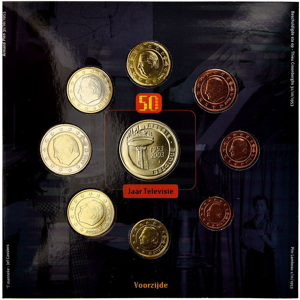 Bélgica, Set, 2003, FDC, Sin información