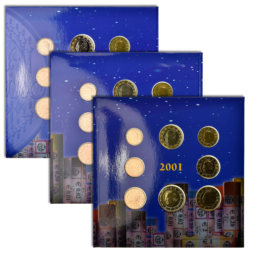 Belgium, Set, 1999 - 2000 - 2001, MS(65-70)